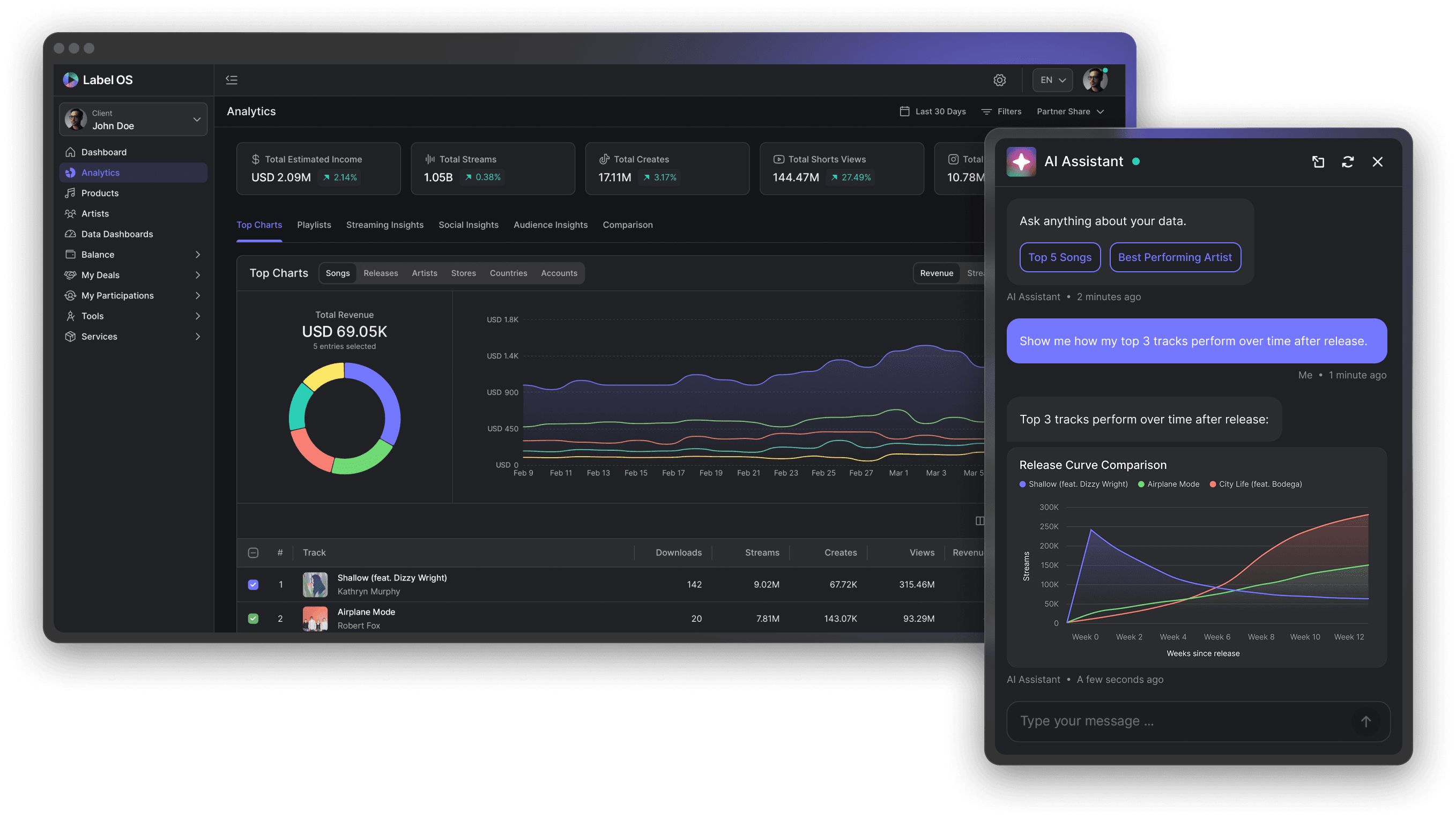 Label OS Application Preview